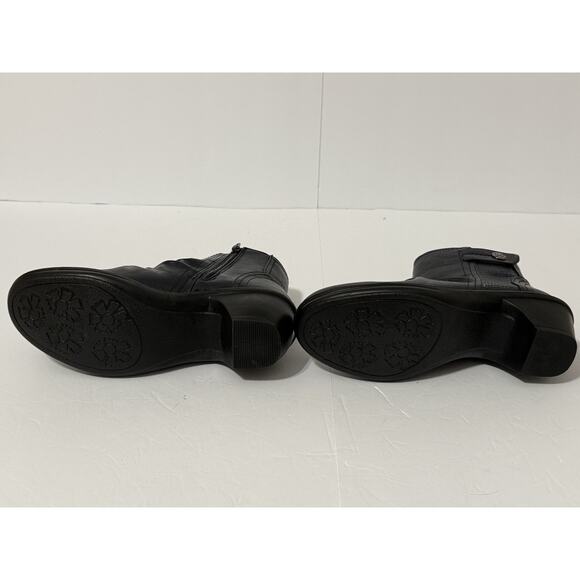 Women's Easy Street Navy Blue/Snake Draft Ankle Boots, Size 6 WW - Picture 7 of 10